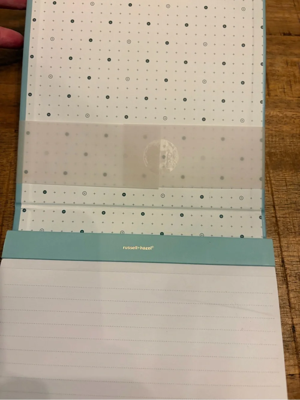 Russell + Hazel Vegan Leather Paper Bloc Notes journal notebook diary